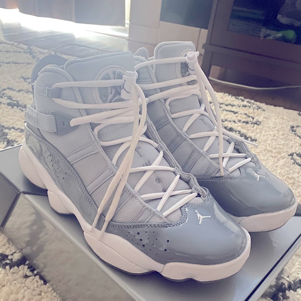 Jordan cool grey six rings size 10